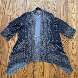 Johnny Was velvet coat.